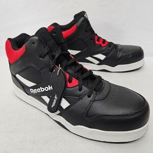 Reebok BB4500 High Top Work Safety Sneakers RB4132 Black Red White Men's Size 13